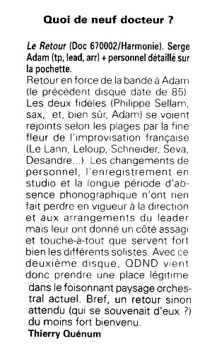 jazzmagazine-quoi de neuf docteur